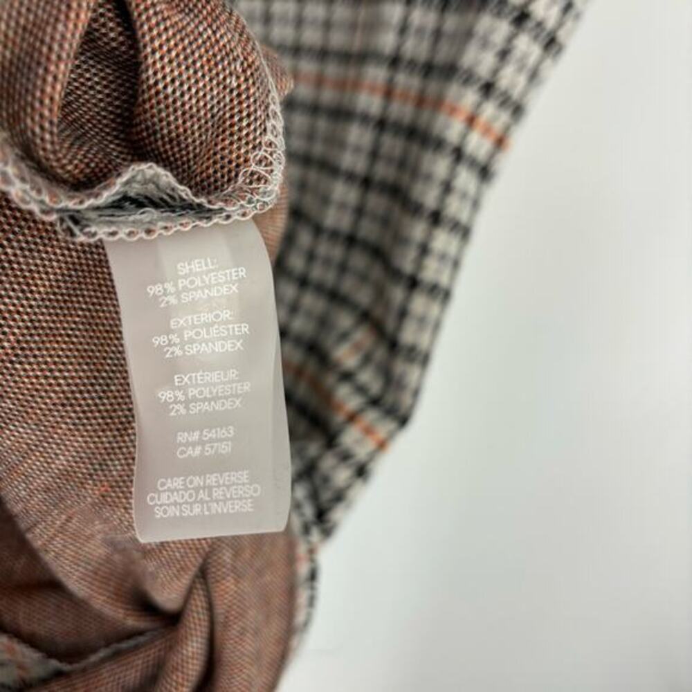 Calvin Klein Herringbone Check Print Short Sleeve Shirt Dress‎ Size 8 NWT - Picture 11 of 11